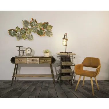 LAMPA STOŁOWA MANHATTAN/CAGE 27x27x56 cm